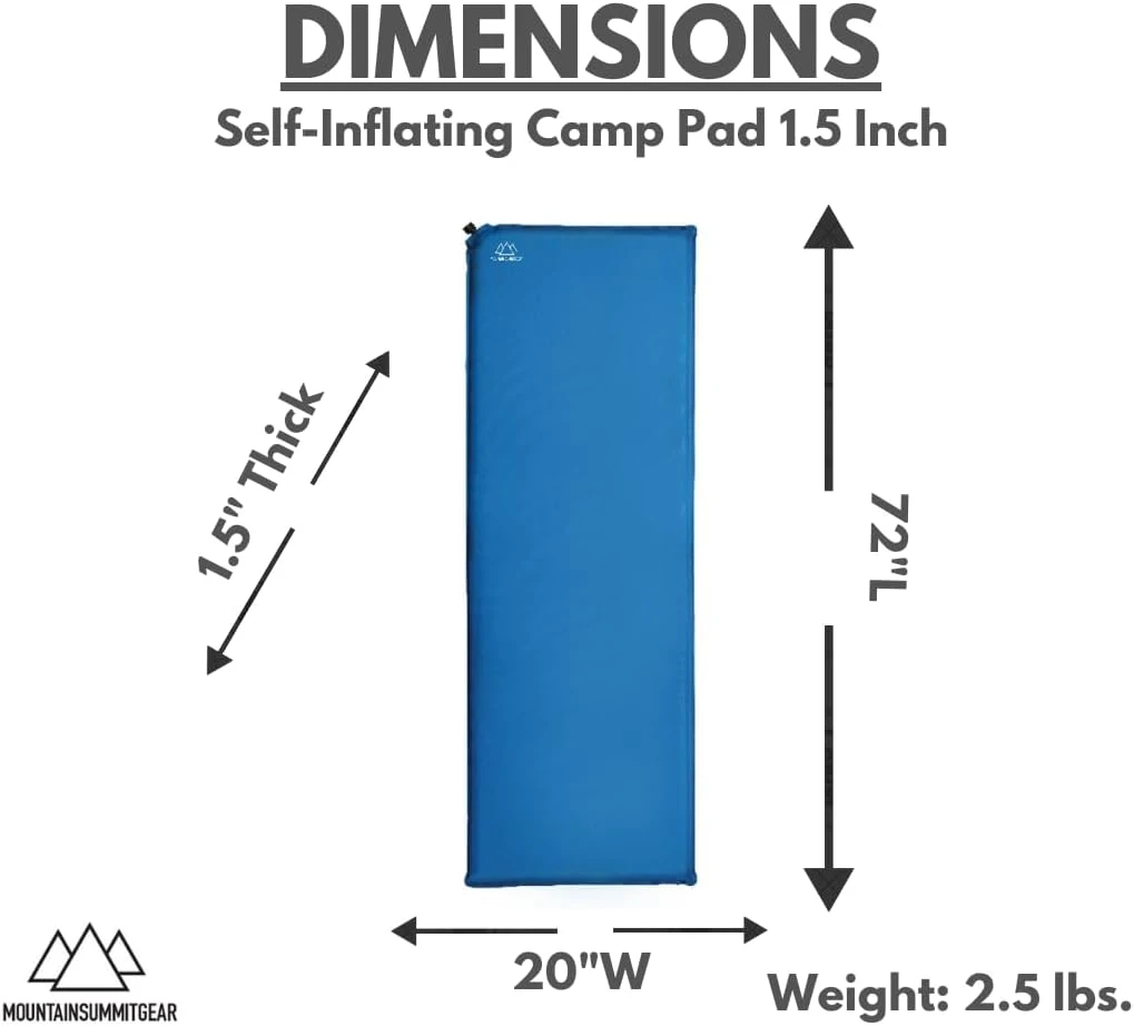 Mountain Summit Gear Self Inflating Camp Pad/1.5" - Mtn. Summit Gear (MSG002-1.5) — product image 3