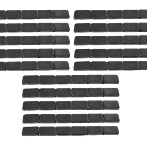 Mr. Lugnut 1 oz Black Steel Stick-On Wheel Weights 15 Strips 6 oz Each Strip (WW-100BS)