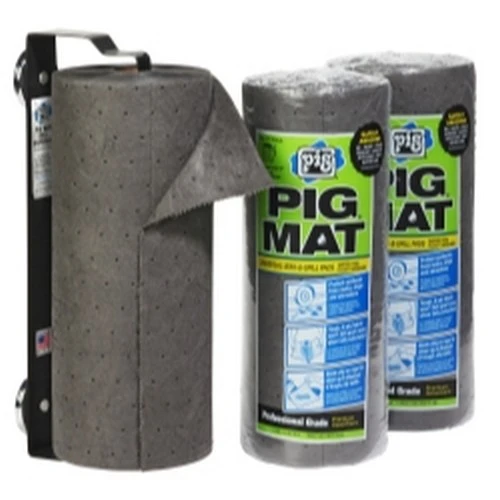 New Pig Pig Mat Roll With 3-Pack Absorbent Pads And Magnetic Holder (57703)