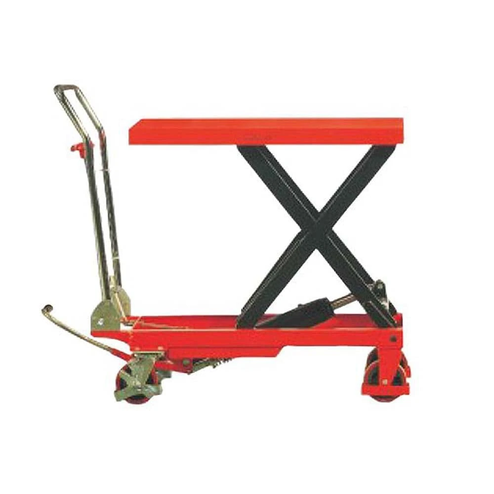 Noblelift Manual Mobile Single Scissor Lift Table 1100 lb 19-11/16x32 (TF110)