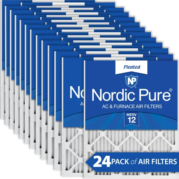 Nordic Pure 10x10x1 MERV 12 Air Filters 24 Pack (10x10x1M12-24)