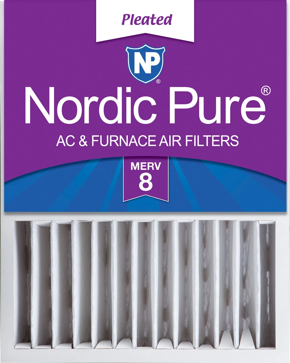 Nordic Pure 16x20x5 (4 3/8) Honeywell/Lennox Replacement MERV 8 Air Filter 1 Pack (16x20x5HM8-1)
