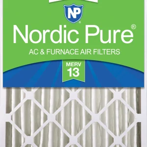 Nordic Pure 16x24x4 (3 5/8) Pleated MERV 13 Air Filter 1 Pack (16x24x4M13-1)