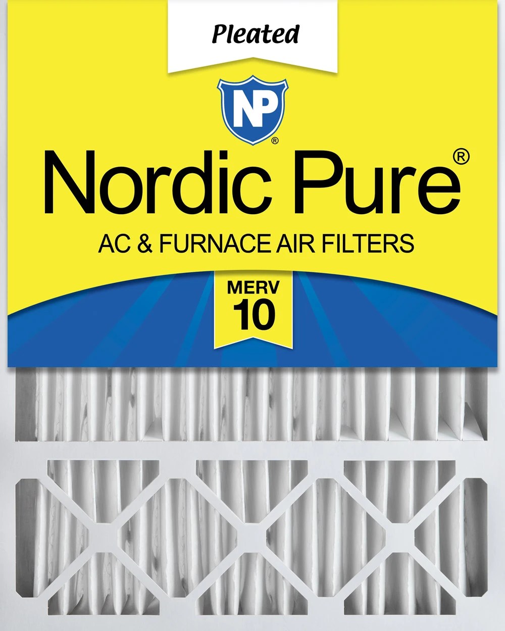 Nordic Pure 16x25x5 (4 3/8) Honeywell/Lennox Replacement MERV 10 Air Filter 1 Pack (16x25x5HM10-1)