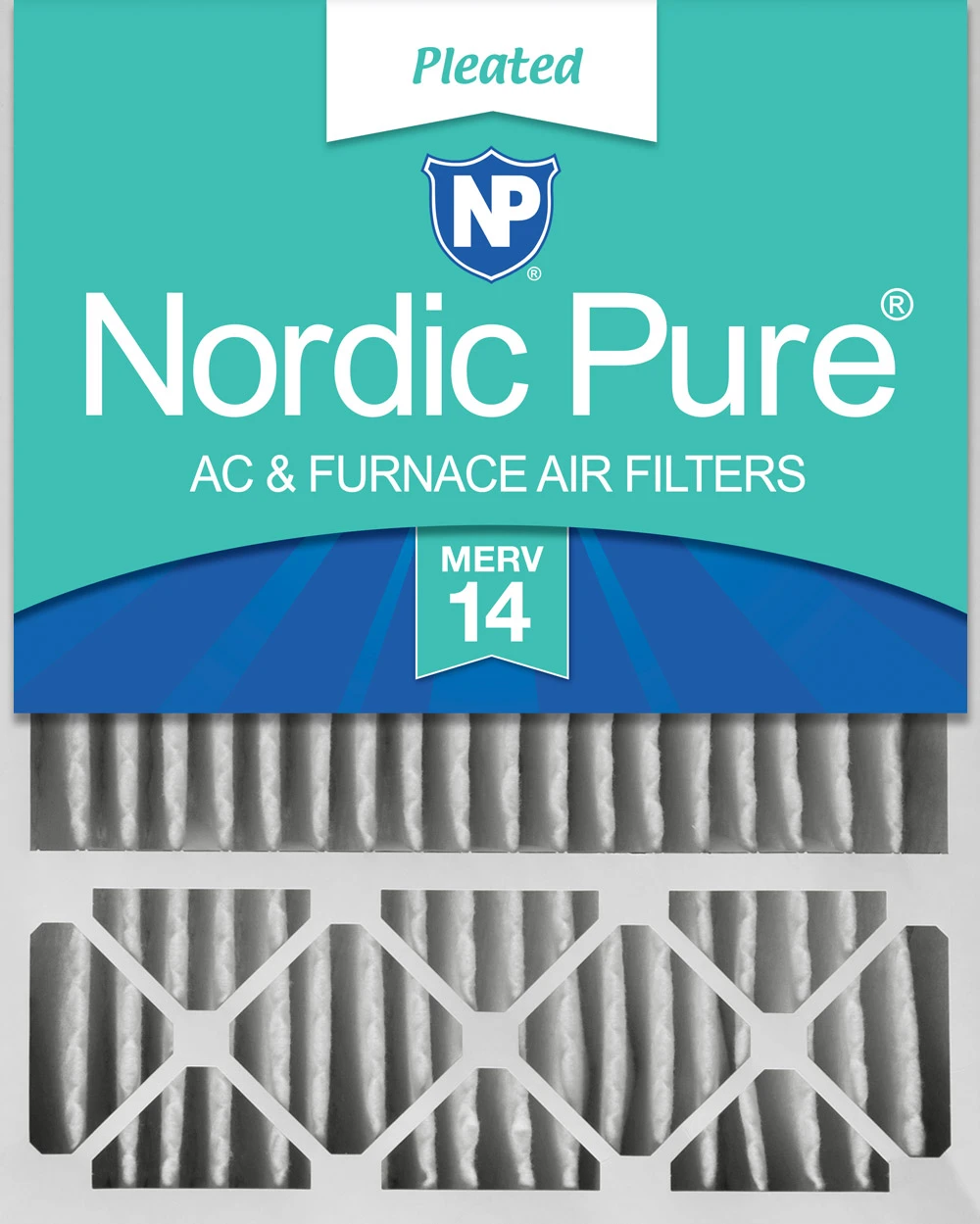 Nordic Pure 16x25x5 (4 3/8) Honeywell/Lennox Replacement MERV 14 Air Filter 1 Pack (16x25x5HM14-1)