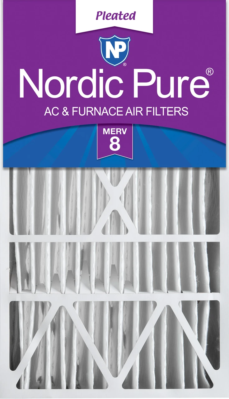 Nordic Pure 16x28x6 Aprilaire Space-Gard 2400 Replacement Part 401 MERV 8 Air Filter 1 Pack (16x28x6ASGM8-1)