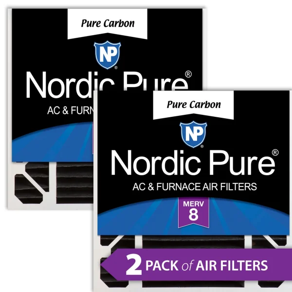 Nordic Pure 20x20x5 (4 3/8) Honeywell/Lennox Replacement Odor Reduction MERV 8 Filters 2 PK (20x20x5HPCP-2)