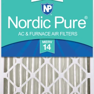 Nordic Pure 20x24x4 (3 5/8) Pleated MERV 14 Air Filter 1 Pack (20x24x4M14-1)