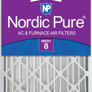 Nordic Pure 20x24x4 (3 5/8) Pleated MERV 8 Air Filter 1 Pack (20x24x4M8-1)