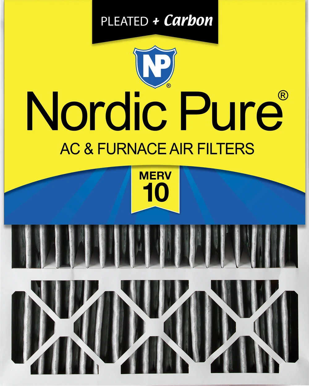 Nordic Pure 20x25x5 (4 3/8) Lennox X6673_X6675 Replacement��AC Filter MERV 10 + Carbon 1 Pack (20x25x5LXREDPM10C-1)