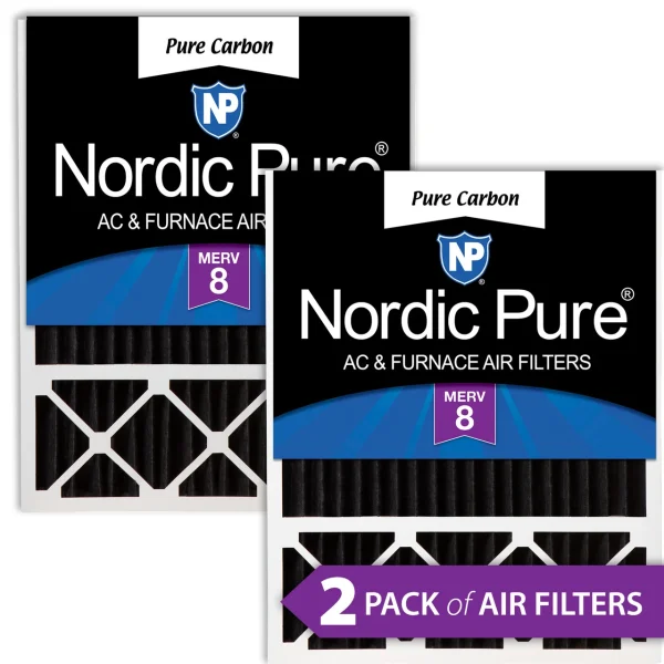 Nordic Pure 20x25x5 (4 3/8) Lennox X6673_X6675 Replacement Odor Reduction MERV 8 Filter 2 PK (20x25x5LXREDPCP-2)