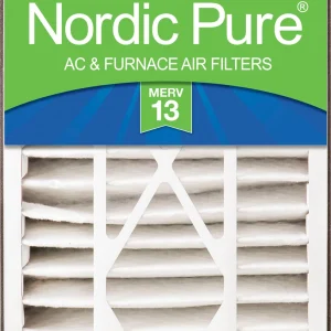 Nordic Pure Air Bear 16x25x5 (4 7/8) AC Filter Replacement MERV 13 Plus Carbon 1 Pack (16x25x5ABM13+C-1)