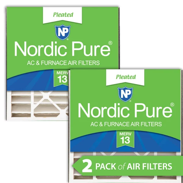 Nordic Pure Air Bear 20x20x5 (4 15/16) Replacement 266649-103 MERV 13 Air Filters 2 Pack (20x20x5ABM13-2)