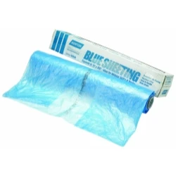 Norton 03345 16' Paintable Blue Plastic Protective Sheeting