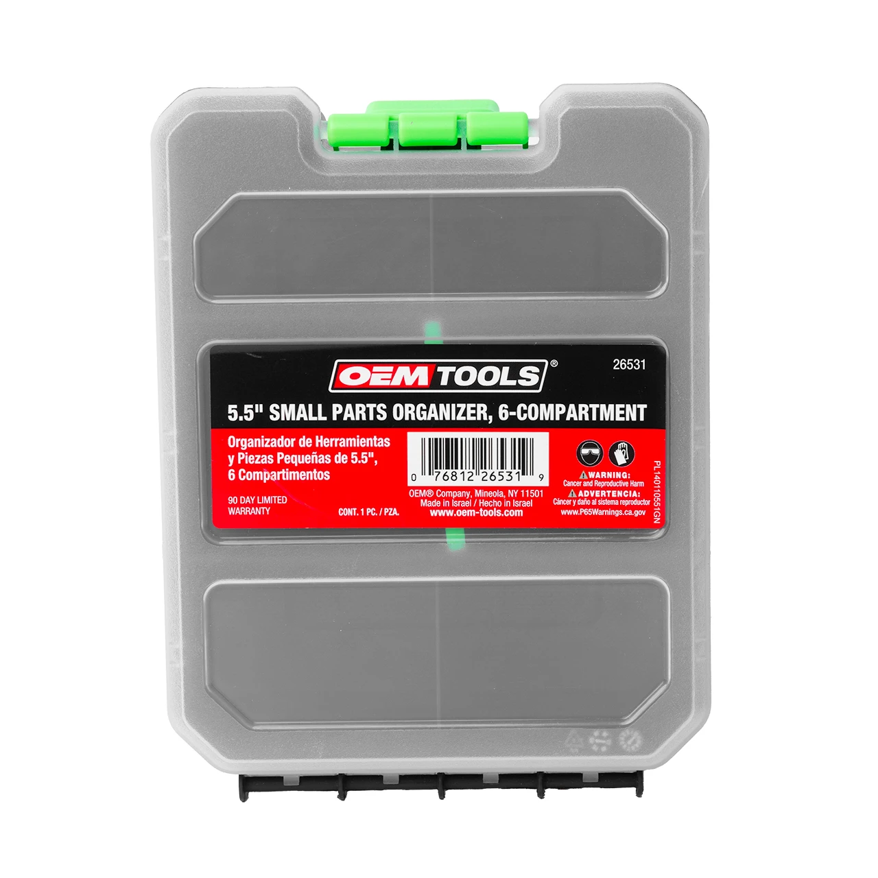 OEM Tools 5.5" SMALL PARTS ORGANIZER 6-C (26531) — product image 2