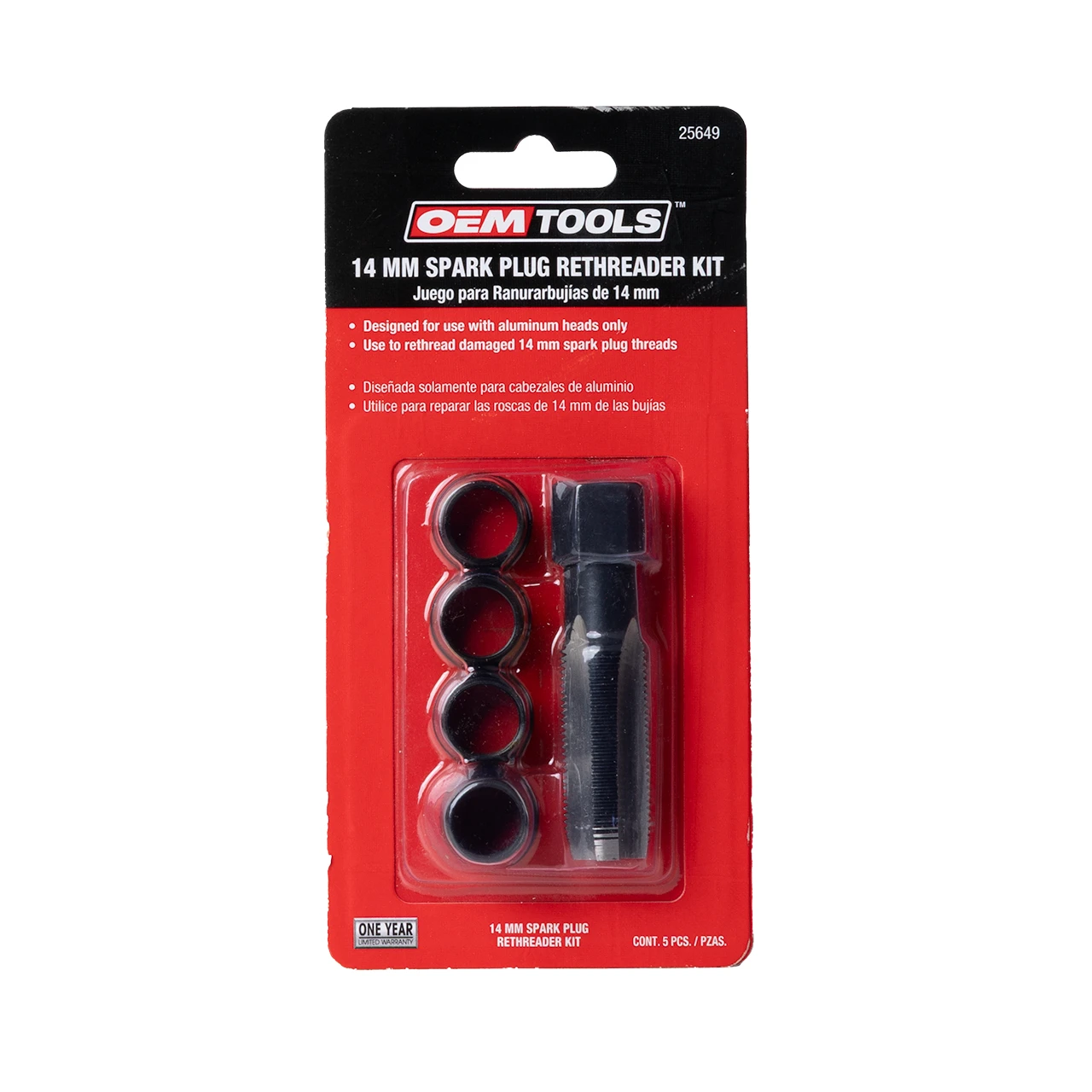 OEMTOOLS 14mm Cylinder Head Rethreaded Kit (25649)