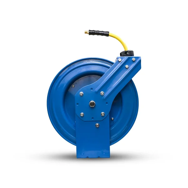 OilShield Rubber Air Hose Reel, Heavy Duty Single Arm, 1/2" x 25', 50', 75' (OSRHD12)