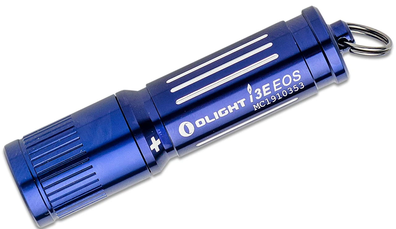 OLight i3E Royal Blue Keychain LED Flashlight, 90 Max Lumens