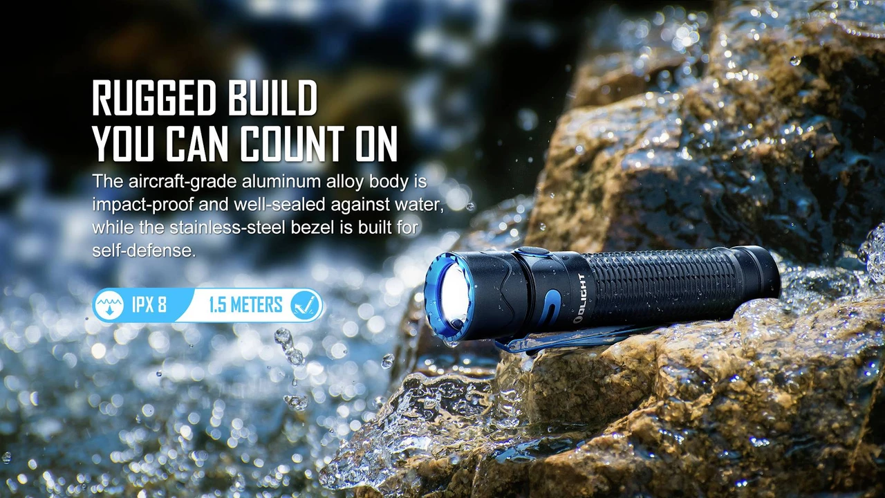 OLight Warrior Mini 2 LED (monochrome) Torch rechargeable 1750lm — product image 3