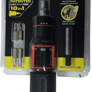 Omega 10-In-1 Auto Loading Ratcheting Screwdriver (83025)