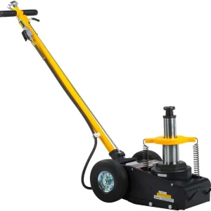 Omega Air/Hydraulic Axle Jack - Black, 2 Stage, 22/35 Ton Capacity (23227)