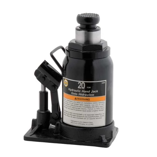 Omega Hydraulic In-Line Bottle Jack - 20 Ton Capacity, Black (10200)