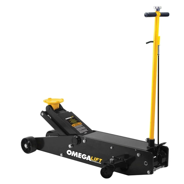 Omega Hydraulic Long Chassis Service Jack - Black, 10 Ton Capacity (22100C)
