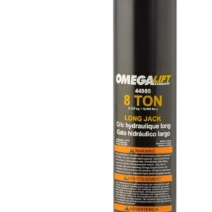 Omega Long Ram Hydraulic Jack For Engine Hoist And Shop Cranes Lift - Black, 8 Ton (44980)