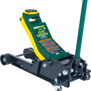 Omega Low Profile Floor Jack - Hydraulic Quick Magic Lift, Lifting From 3.5" To 21.5", 3.5 Ton (OP1705)