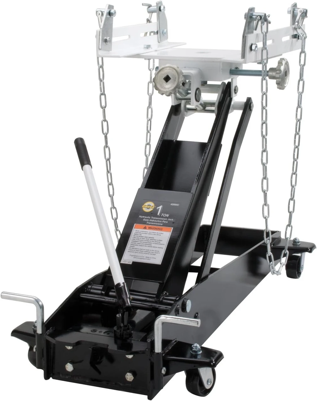 Omega Low Profile Transmission Jack - Black, 1 Ton Capacity (42000C)