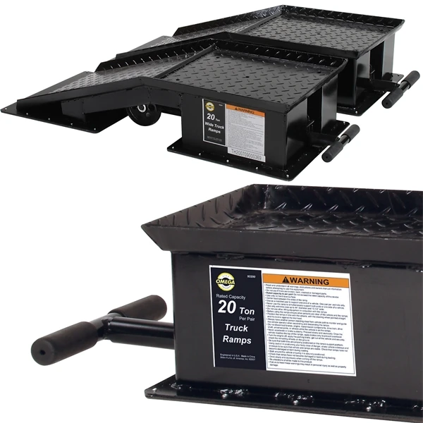 Omega Truck Ramp - Black, 20 Ton Capacity (93200)