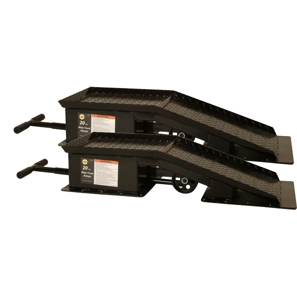 Omega Wide Truck Ramp - Black, 20 Ton Capacity (93201)