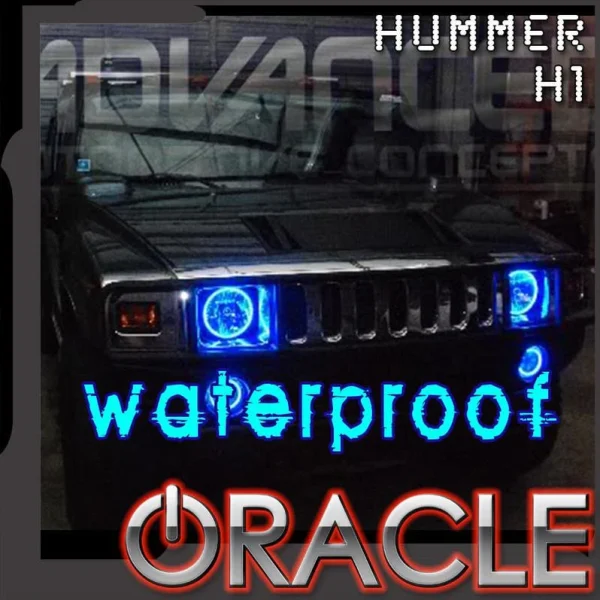 Oracle Lighting 1992-2006 Hummer H1 Surface Mount LED Headlight Halo Kit (3948-001, 3948-002, 3948-003, 3948-004, 3948-005, 3948-330, 3948-333, 3948-334, 3948-335, 3948-504)