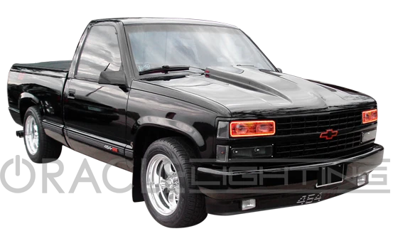 Oracle Lighting 1996-1999 GMC Suburban LED Headlight Halo Kit (2283-330, 2283-333, 2283-334, 2283-335, 2283-504) — product image 3
