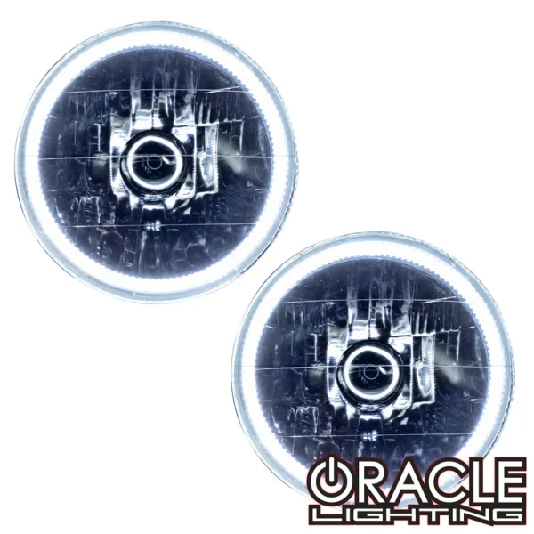 Oracle Lighting 1997-2006 Jeep Wrangler TJ Pre-Assembled LED Halo Headlights (7081-001, 7081-002, 7081-003, 7081-004, 7081-005, 7081-007, 7081-330, 7081-333, 7081-334, 7081-335, 7081-504)