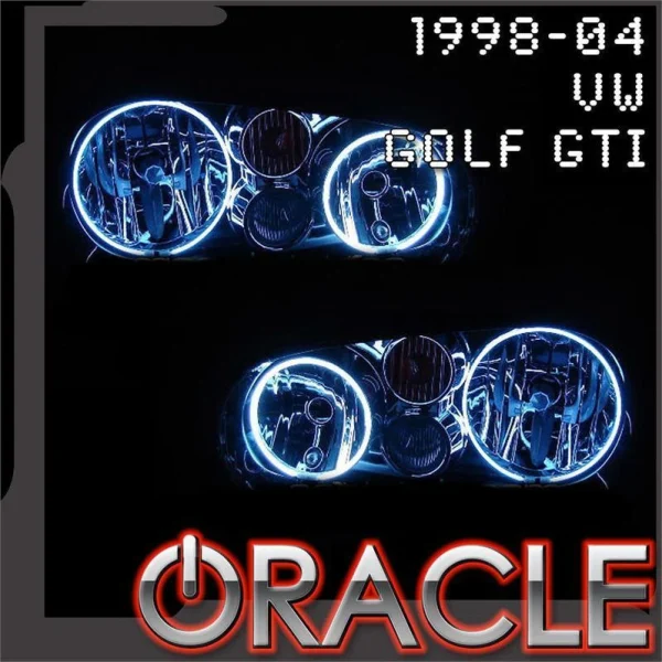 Oracle Lighting 1998-2004 Volkswagen Golf GTI LED Headlight Halo Kit (2530-001, 2530-003, 2530-330, 2530-333, 2530-334, 2530-335, 2530-504)