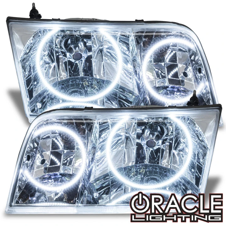 Oracle Lighting 1998-2011 Ford Crown Victoria Pre-Assembled LED Halo Halogen Headlights - (Chrome Housing) (7724-001, 7724-330, 7724-333, 7724-334, 7724-335, 7724-504) — product image 5