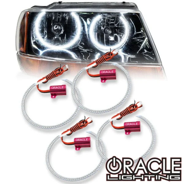 Oracle Lighting 1999-2004 Jeep Grand Cherokee LED Halo Headlight Kit (2334-001, 2334-002, 2334-007, 2334-330, 2334-333, 2334-334, 2334-335, 2334-504)