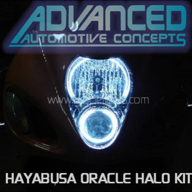 Oracle Lighting 2000-2015 Suzuki Hayabusa LED Motorcycle Headlight Halo Kit (2615-330, 2615-334) — product image 2