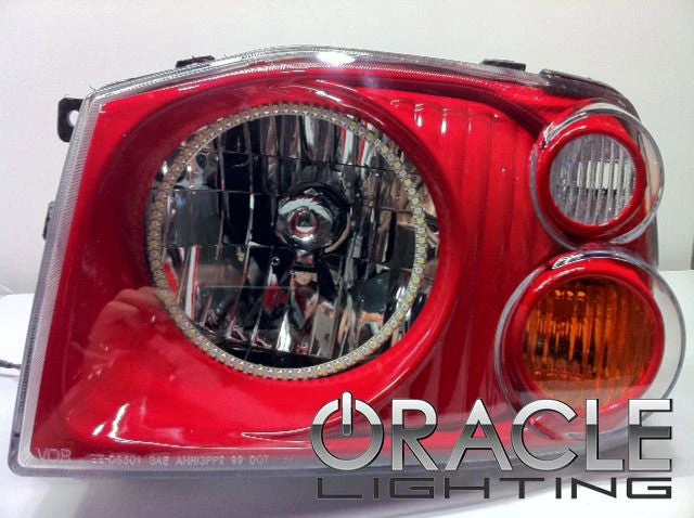 Oracle Lighting 2001-2004 Nissan Frontier Pre-Assembled LED Halo Headlights - (w/ Triple Halos) (8905-001, 8905-003, 8905-330, 8905-333, 8905-334, 8905-335, 8905-504)