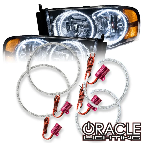 Oracle Lighting 2002-2005 Dodge Ram LED Headlight Halo Kit (2235-001, 2235-330, 2235-333, 2235-334, 2235-335, 2235-504)
