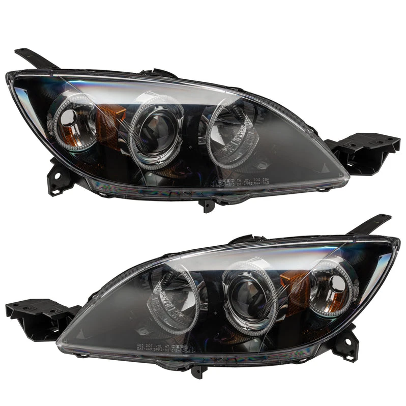 Oracle Lighting 2004-2009 Mazda 3 Hatchback Pre-Assembled LED Halo Headlights - (Non-HID) (7086-001, 7086-330, 7086-333, 7086-334, 7086-335, 7086-504) — product image 2