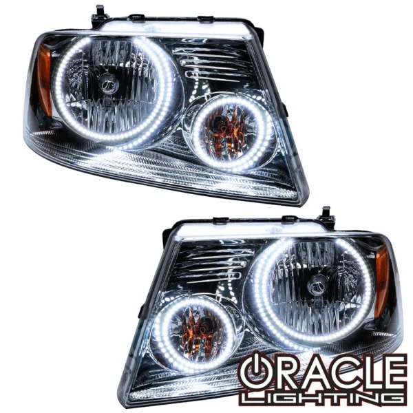 Oracle Lighting 2005-2008 Ford F-150 Pre-Assembled LED Halo Headlights (7043-001, 7043-330, 7043-333, 7043-334, 7043-335, 7043-504)