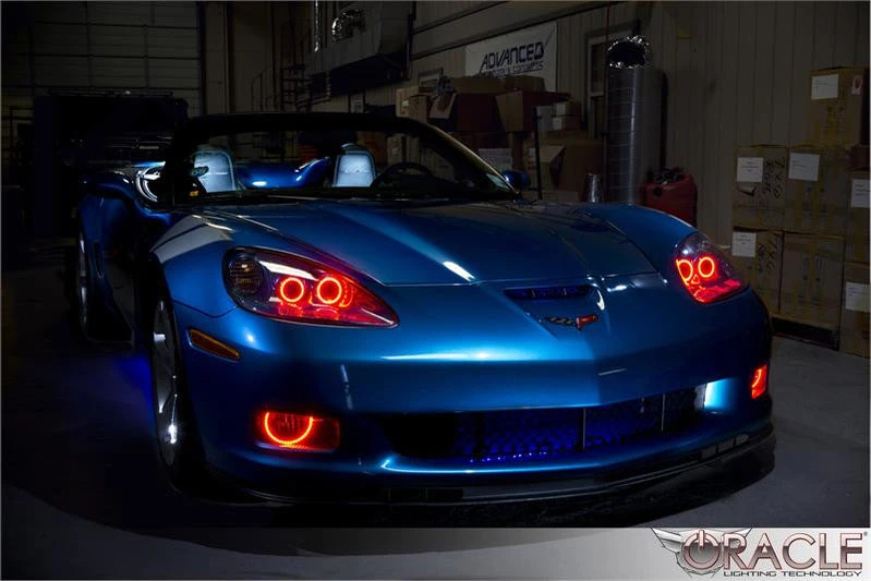 Oracle Lighting 2005-2013 Chevrolet C6 Corvette LED Halo Headlight Kit (2683-001, 2683-330, 2683-333, 2683-334, 2683-335, 2683-504) — product image 3