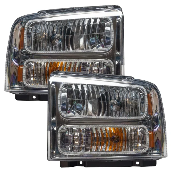 Oracle Lighting 2005 Ford Excursion Pre-Assembled LED Halo Headlights - (Chrome Housing) (7146-001, 7146-330, 7146-333, 7146-334, 7146-335, 7146-504)