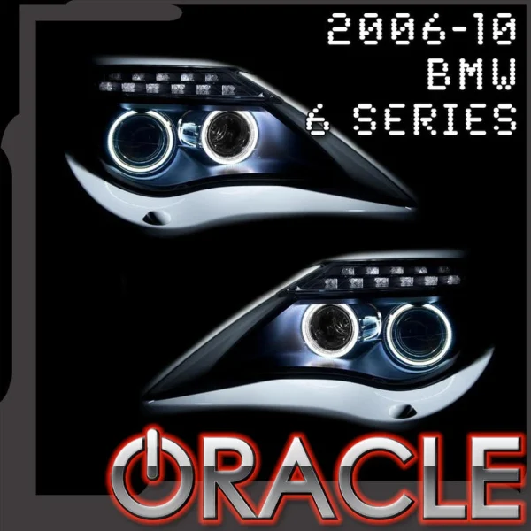 Oracle Lighting 2006-2010 BMW 6 Series LED Headlight Halo Kit (2314-001, 2314-002, 2314-007, 2314-330, 2314-333, 2314-334, 2314-335, 2314-504)