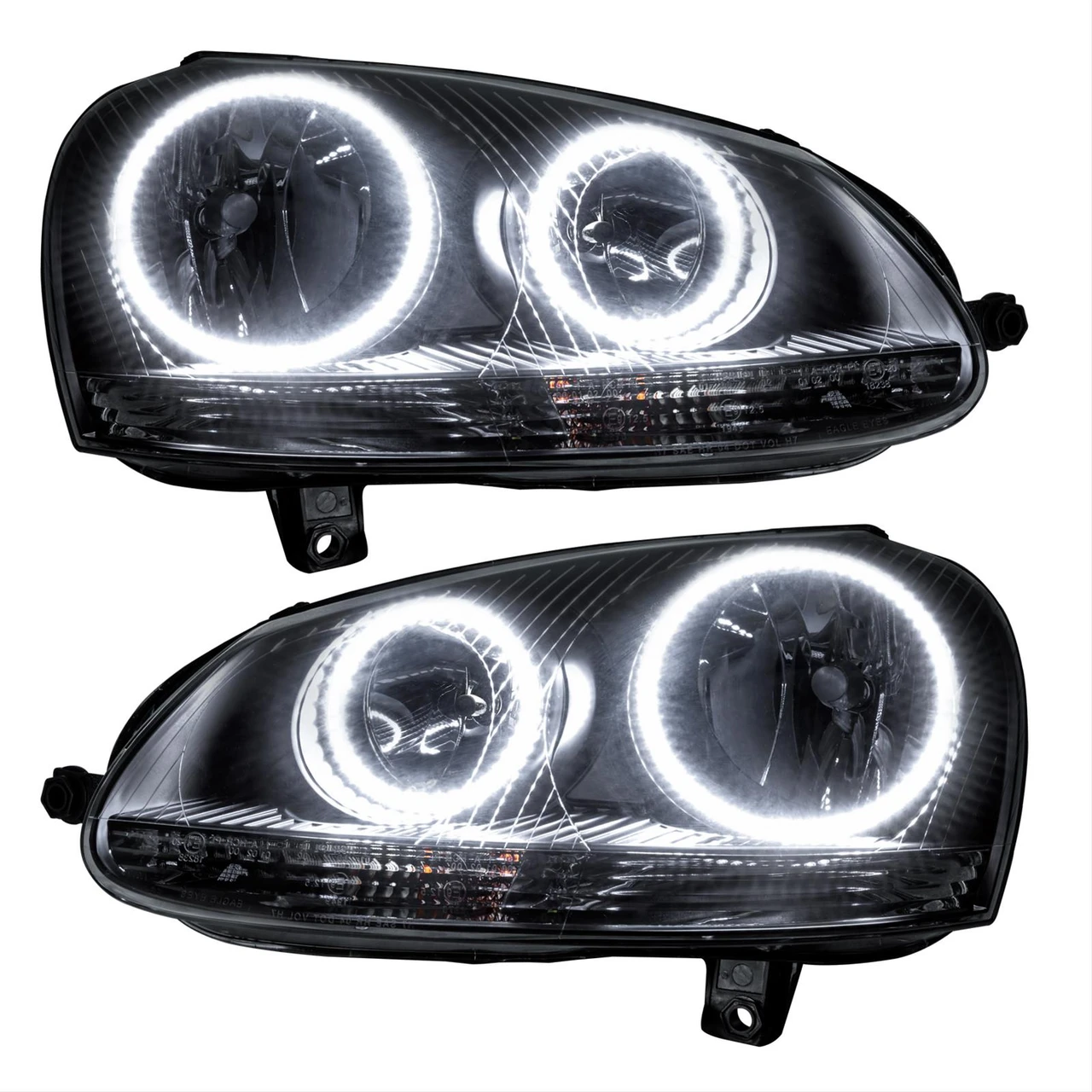 Oracle Lighting 2006-2010 Volkswagen Jetta Pre-Assembled LED Halo Headlights - (Chrome Housing) (7098-001, 7098-003, 7098-330, 7098-333, 7098-334, 7098-335, 7098-504)