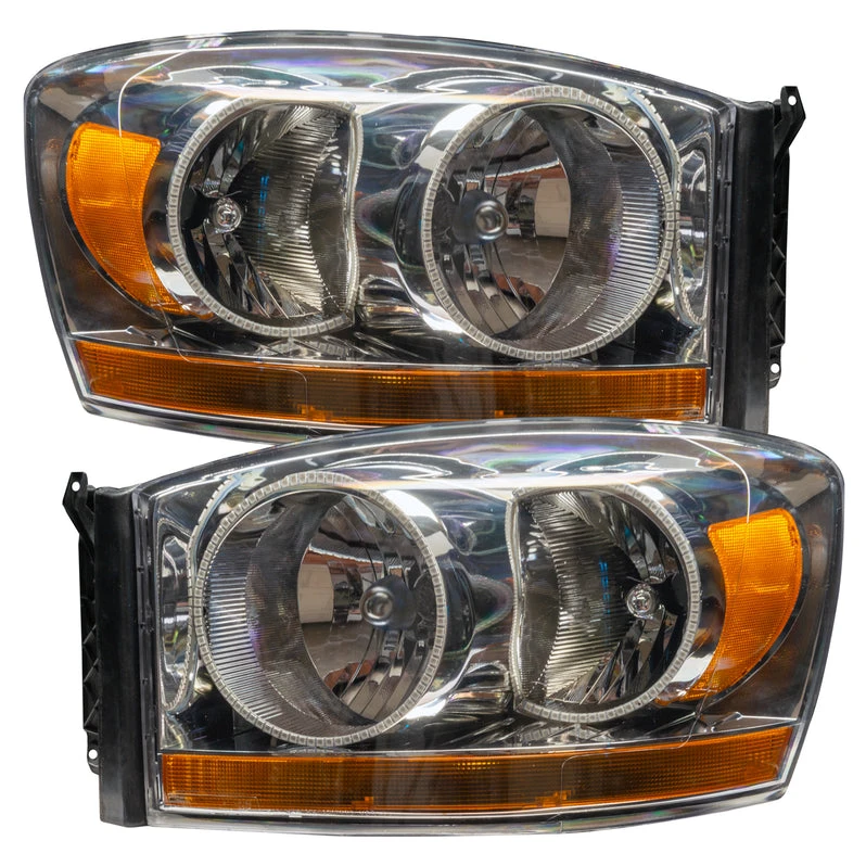 Oracle Lighting 2006 Dodge Ram Pre-Assembled LED Halo Headlights - (Chrome Housing) (7032-001, 7032-330, 7032-333, 7032-334, 7032-335, 7032-504) — product image 2