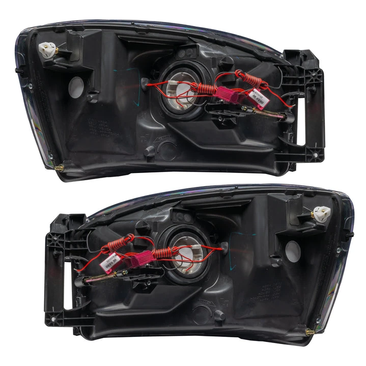 Oracle Lighting 2007-2008 Dodge Ram Pre-Assembled LED Halo Headlights - (Black Housing) (8187-001, 8187-330, 8187-333, 8187-334, 8187-335, 8187-504) — product image 3