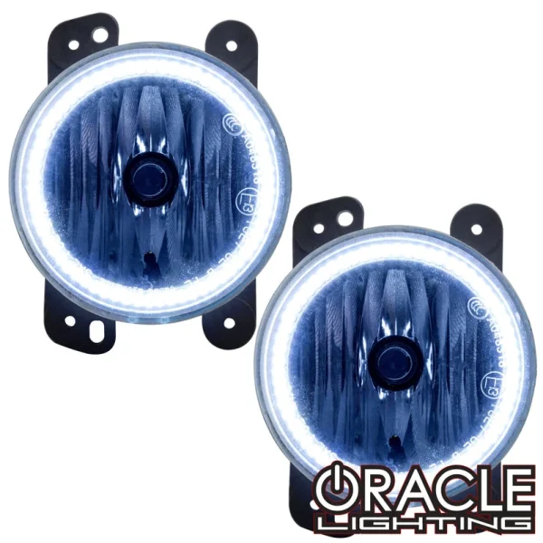 Oracle Lighting 2007-2009 Jeep Wrangler JK Pre-Assembled LED Halo Fog Lights (7080-001, 7080-002, 7080-003, 7080-005, 7080-007, 7080-009, 7080-333)